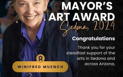 Winifred Muench, Chairman Sedona Ballet Wins Sedona Mayor Arts Award